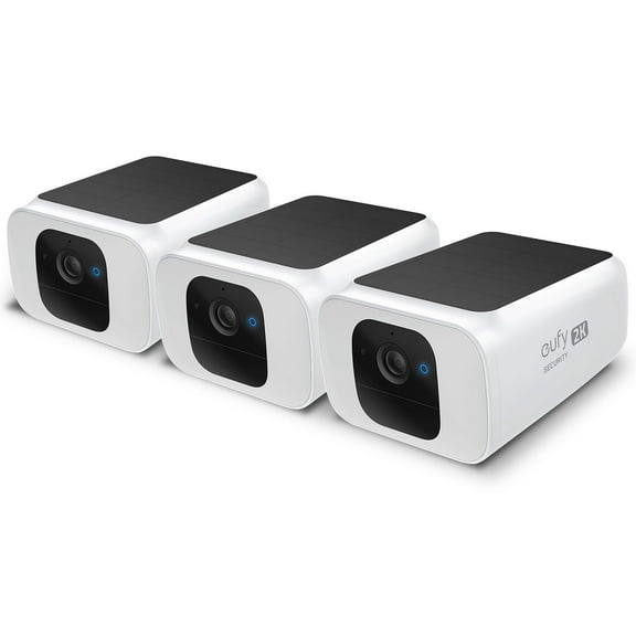 eufy SoloCam S40 Wireless Outdoor 2K Security Camera with Integrated Solar Panel, 3 Pack