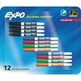 thumbnail image 1 of EXPO Low Odor Dry Erase Markers, Fine Tip, Assorted Colors, 12 Pack, 1 of 2