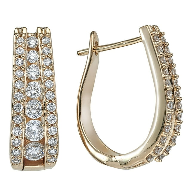 1.49 CT. T.W. Diamond Earrings in 14K Gold