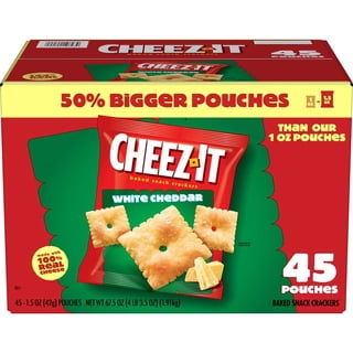 Cheez-It Baked Snack Crackers, White Cheddar, 1.5 oz., 45 pk.