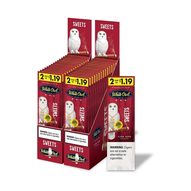 White Owl Sweets Cigars, Pre-Priced 2 for $1.19, 2 ct., 30 pk.