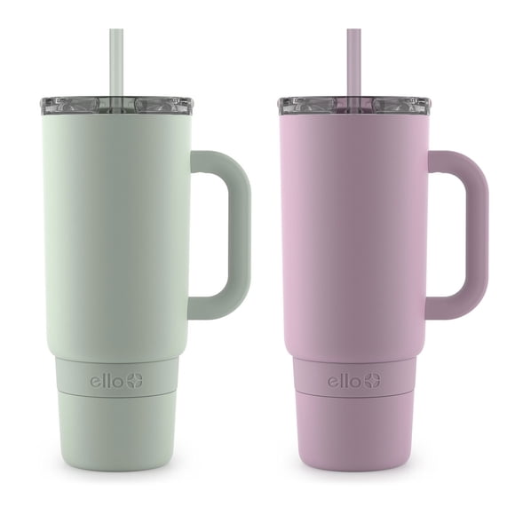 Ello Port 40-oz. Stainless Steel Tumbler with Handle, 2-Pack, Assorted Colors