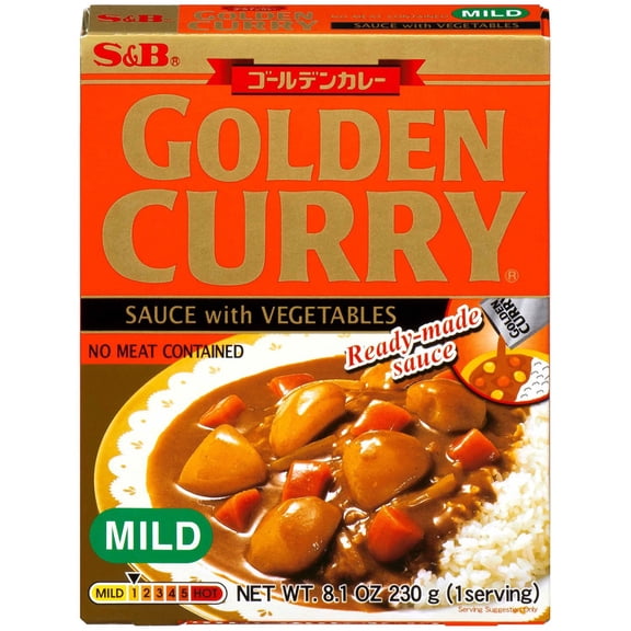 S&B Golden Curry Sauce with Vegetables, Mild, 5 pk.