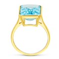 thumbnail image 3 of Emerald Shaped Ring in 14K Yellow Gold, 3 of 7