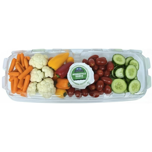 Member's Mark Fresh-Cut Vegetable Tray and Ranch Dressing, priced