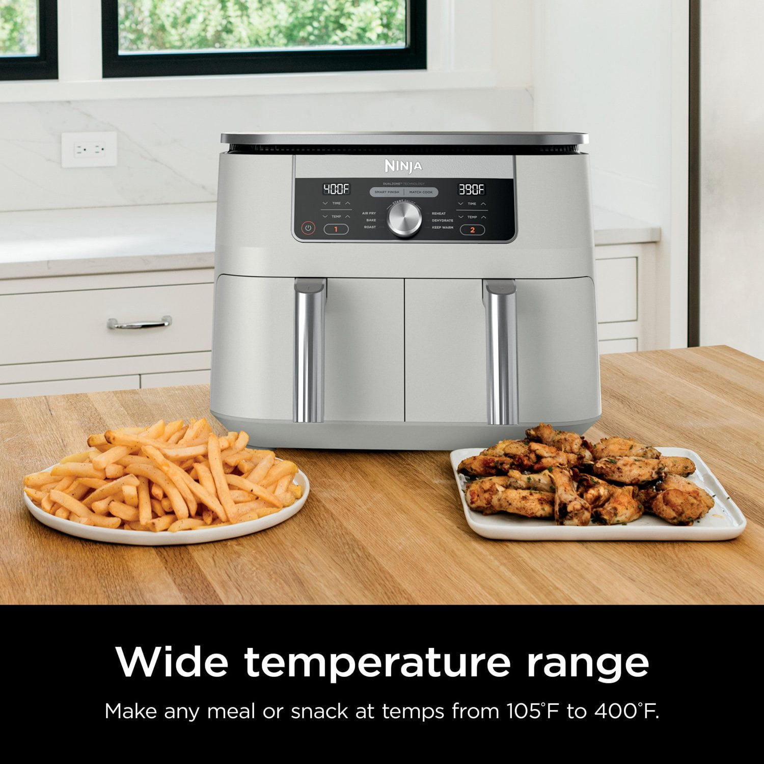 Ninja Foodi 6-in-1, 8-Quart 2 Basket Air Fryer with DualZone