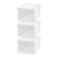 thumbnail image 1 of IRIS USA, Medium Modular Stacking Drawers 20" D x 16" L x 11.5" H, Set of 3, White, 1 of 11