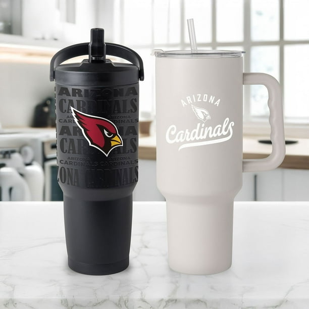 Logo Brands Arizona Cardinals Stainless Steel Tumbler Set