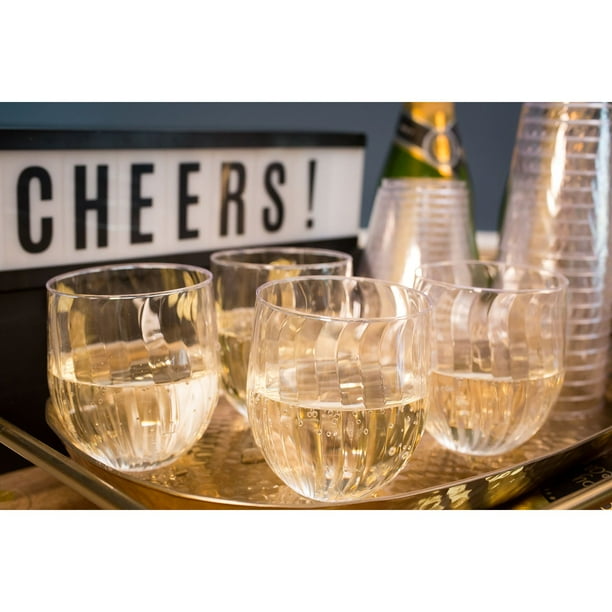 Chinet Crystal Stemless Wine Glass 15 oz.,24 ct. - Samsclub.com