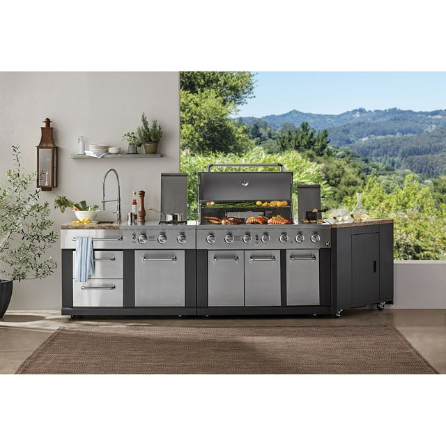 Member's Mark 3-Piece Modular Outdoor Kitchen 5 Burner Grill