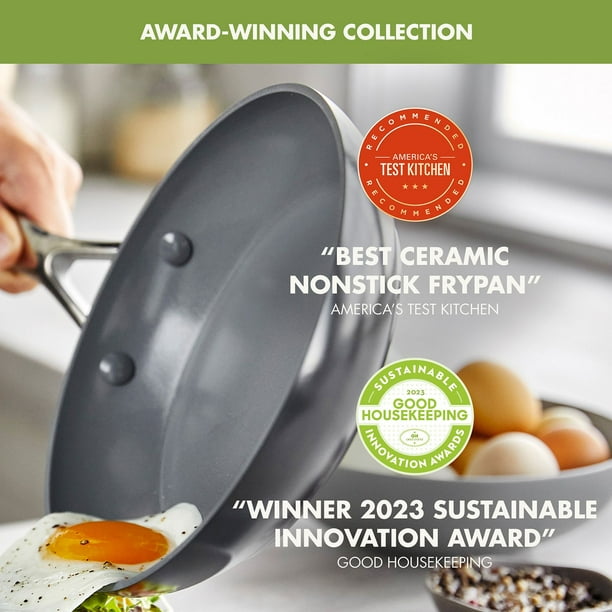 GreenPan Valencia Pro 3-Piece Fry Pan Set (8