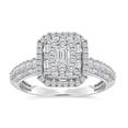 thumbnail image 1 of 0.95 CT.T.W. Emerald Cut Diamond Ring in 14K White Gold, 1 of 5