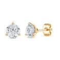 thumbnail image 2 of Round Cut Diamond Martini Set Stud Earrings in 14K Gold, 2 of 7