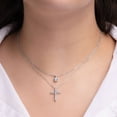 thumbnail image 11 of Set of Lab Created White Sapphire Pendants in Sterling Silver, 11 of 11