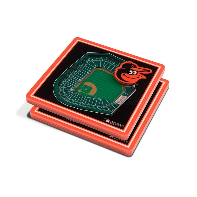 YouTheFan MLB 3D Stadium View Coasters, Assorted Teams