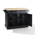 thumbnail image 8 of Crosley Furniture Oxford Butcher Block Kitchen Island with Microwave Stand, Storage Shelves, and Drawers, 8 of 11