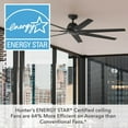 thumbnail image 9 of Hunter Downtown ENERGY STAR® Damp Rated Ceiling Fan and Wall Control - 72" & 60" Assorted Colors, 9 of 19
