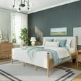 thumbnail image 1 of details by Becki Owens Charlotte Upholstered Platform Wood Bed, Assorted Sizes, 1 of 10