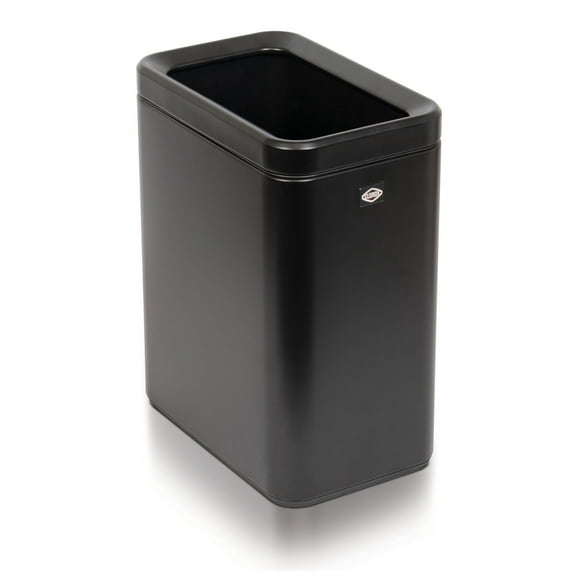 Clorox Slim Open Top Anti-Microbial Odor Protection 2.6 Gallon Stainless Steel Trash Can - Silver or Black