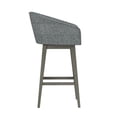 thumbnail image 8 of HH2 Home Upholstered Barrel Back Wood Adjustable Height Swivel Bar Stool, 8 of 19