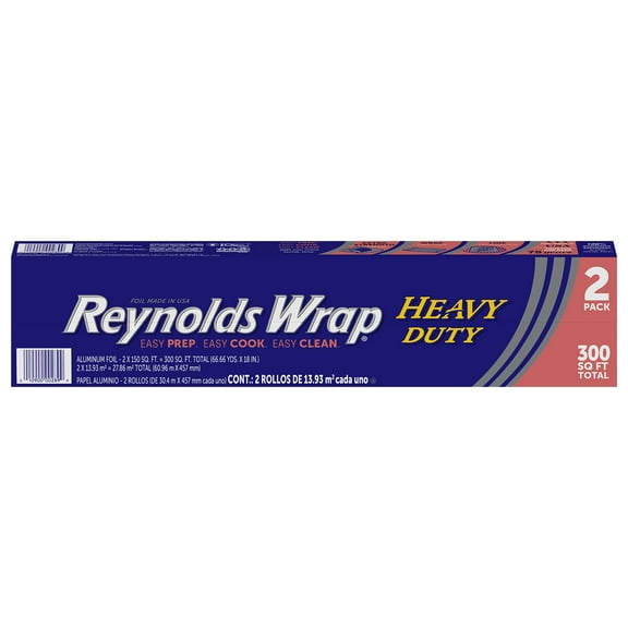 Reynolds Wrap Heavy Duty 18" Aluminum Foil, 300 sq. ft., 2 pk.