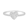 thumbnail image 1 of 0.08 CT. T.W. Round Cut Heart Diamond Ring in 14K Gold, 1 of 4