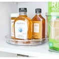 thumbnail image 1 of iDesign 2-Piece Set of 9" Clear Turntable Lazy Susan Organizers, 1 of 9