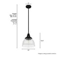 thumbnail image 4 of Hunter Cypress Grove with Clear Holophane Glass 1 Light Pendant Ceiling Light Fixture, 4 of 8