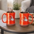 thumbnail image 5 of Logo Brands Cleveland Browns 14oz Relief Mug Set, 5 of 5