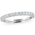 thumbnail image 1 of Round Cut Semi Eternity Diamond Band in 14K Gold, 1 of 7