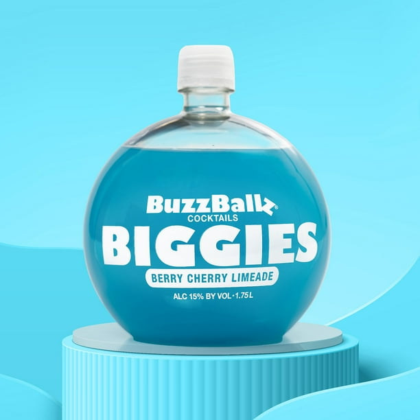 BuzzBallz Biggies Blue Berry Cherry Limeade Cocktail, 1.75 L