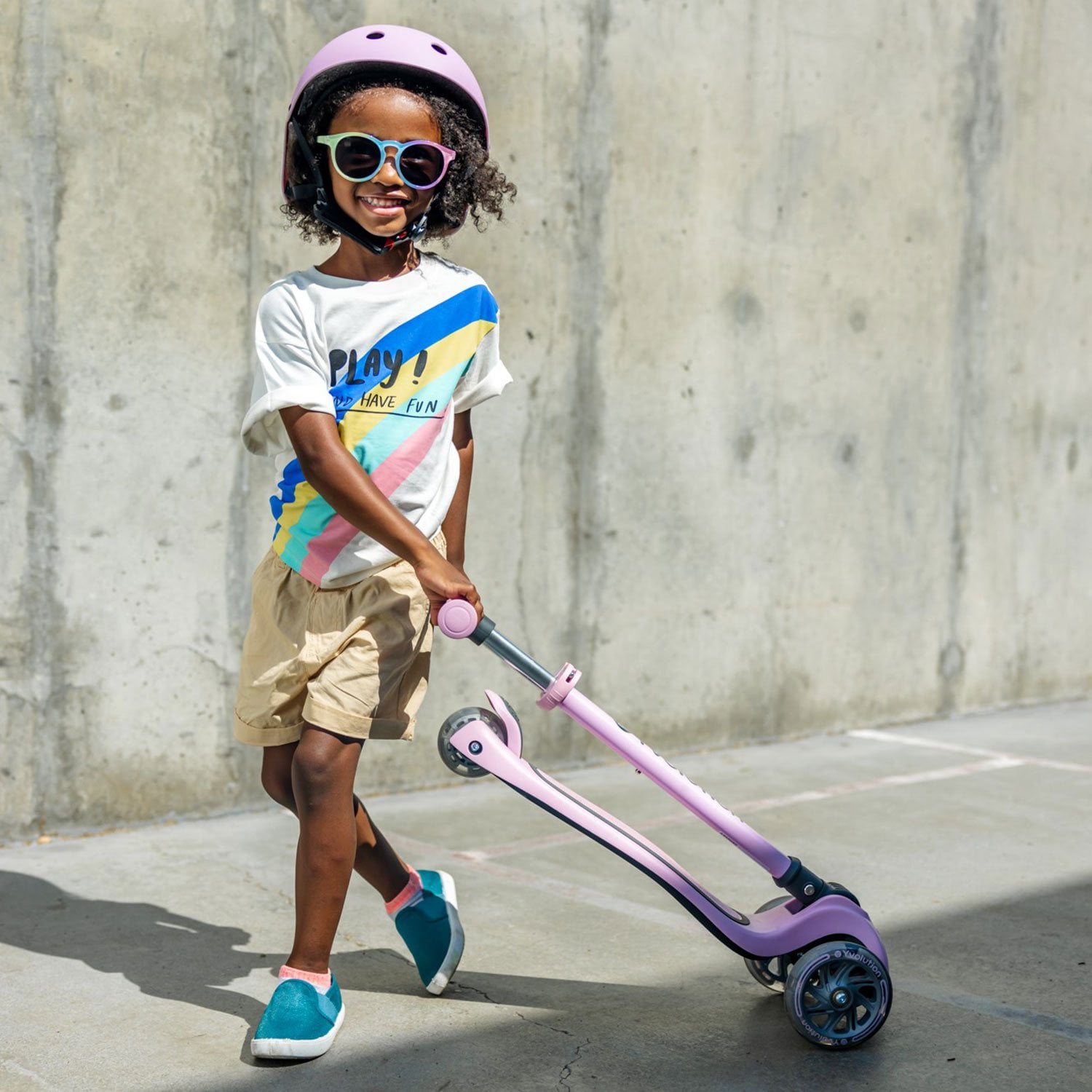 Yvolution Y Glider Kick & Roll 3-Wheel Scooter (Assorted Colors