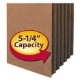 thumbnail image 2 of Smead 5 1/4" Accordion Expansion File Pocket, Straight Tab, Letter, Redrope, 10ct., 2 of 4