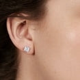 thumbnail image 3 of 1.95 CT. T.W. Princess Diamond Stud Earrings in 14K Gold (I, I1), 3 of 4
