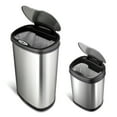 thumbnail image 5 of Nine Stars Combo Sensor Trash Can, Stainless Steel  13.2 gal / 3.2 gal, 5 of 9
