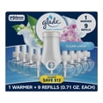 thumbnail image 1 of Glade PlugIns Scented Oil, Clean Linen, 1 Warmer + 9 Refills, 1 of 12