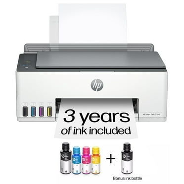 HP Smart Tank 5104 Wireless All-in-One Inkjet Printer w/Bonus Black Ink Bottle
