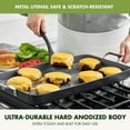 thumbnail image 5 of GreenPan Valencia Pro Ceramic Nonstick Double Burner Griddle, 5 of 11