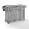 thumbnail image 9 of Crosley Furniture Alexandria Granite Top Full Size Kitchen Island/Cart, Gray, 9 of 16