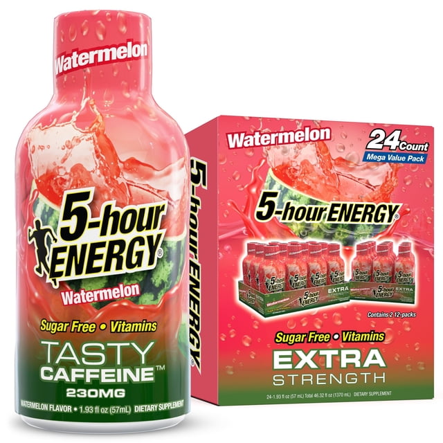 5-hour ENERGY Shot, Extra Strength, Watermelon 1.93 fl. oz., 24 pk.