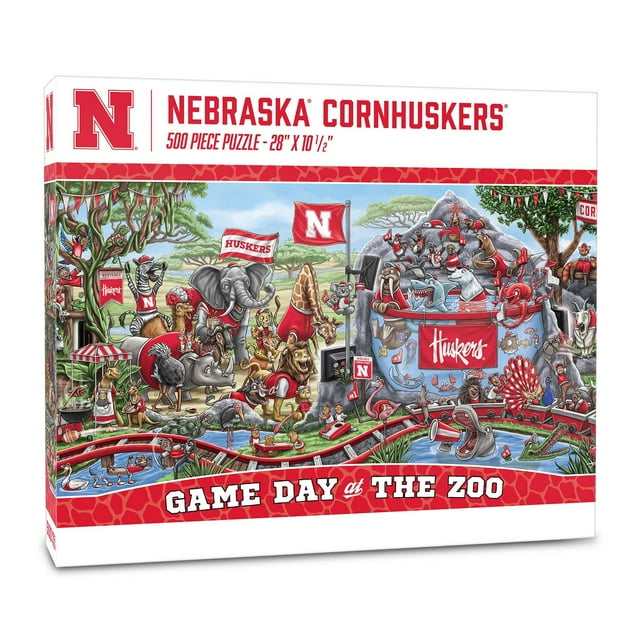 YouTheFan NCAA Game Day At The Zoo 500pc Puzzle, Assorted Teams