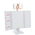 thumbnail image 3 of GloTech Cosmetic Mirror with Bluetooth Capability, LED Lights and Magnification (10x,5x,3x), 3 of 5