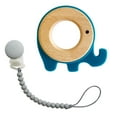 thumbnail image 1 of Tiny Teethers Designs, Baby Silicone and Beech Baby Teether and Pacifier Clip, Choose Color, 1 of 6