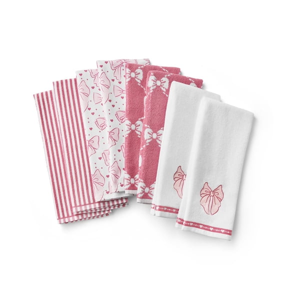Member's Mark 8-Piece Kitchen Towel Set, Valentine's Day