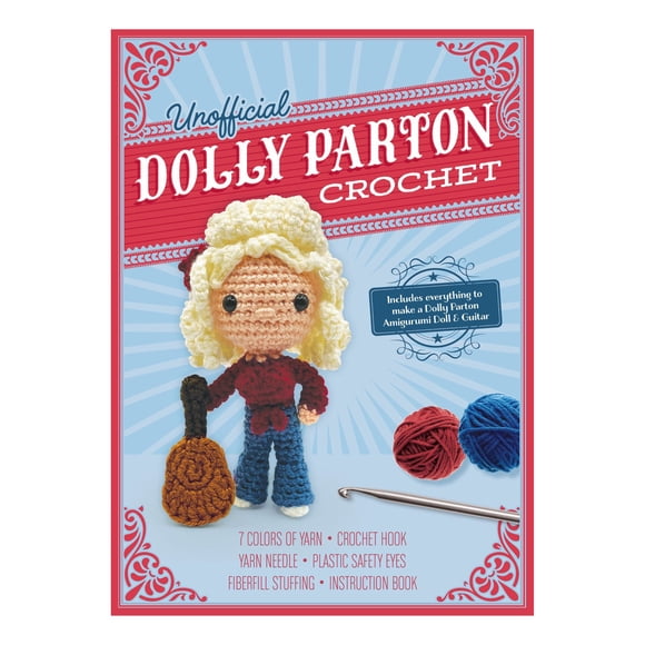 Unofficial Dolly Parton Book and Crochet Kit by Kati Gálusz, Kit