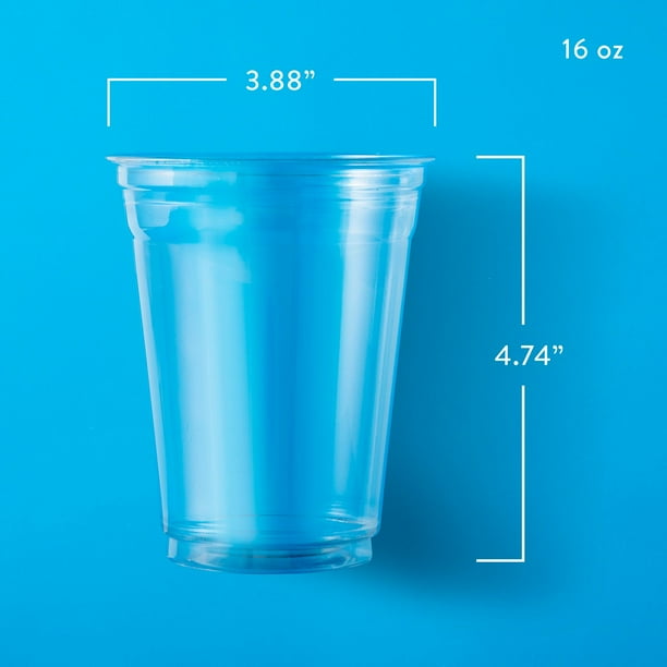 Member's mark clear Plastic cups 16 oz., 132 ct.
