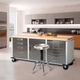 thumbnail image 6 of Seville Classics® UltraHD® 12-Drawer Rolling Workbench, 77" W x 20" D x 37.5" H, 6 of 7