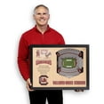 thumbnail image 4 of YouTheFan South Carolina Gamecocks 25-Layer Football Stadium View 3D Wall Art, 4 of 5