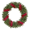 thumbnail image 2 of Member's Mark 60" Pre-Lit Wreath with Red Berries, 2 of 4