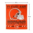 thumbnail image 7 of Logo Brands Cleveland Browns 60"x70" Super Plush Blanket, 7 of 7